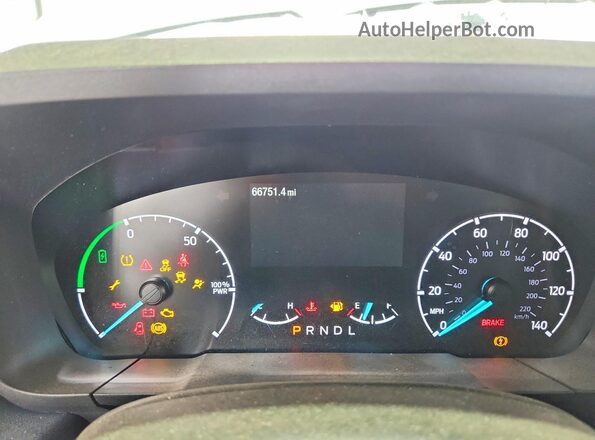 3FTTW8H3XRRB52793 2024 FORD MAVERICK White Widok zestawu wskaźników