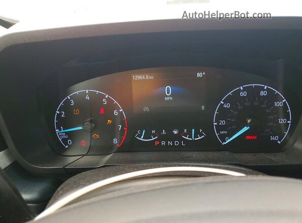 3FTTW8H98RRB19778 2024 FORD MAVERICK Gray Instrument cluster view