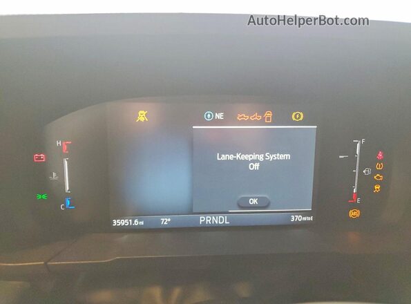 3FTTW8J36SRA29282 2025 FORD MAVERICK White Instrument cluster view