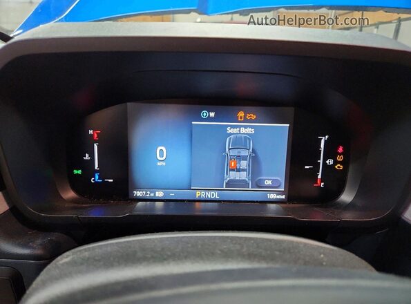 3FTTW8J36TRA03699 2026 FORD MAVERICK Blue Вид щитка приладів