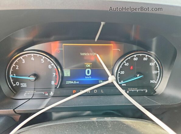 3FTTW8J99RRB33604 2024 FORD MAVERICK White Vista del cuadro de instrumentos