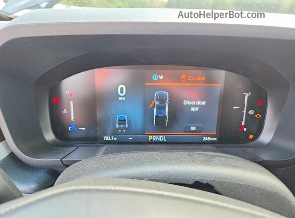 3FTTW8JA4TRA63642 2026 FORD MAVERICK Gray Вид щитка приладів