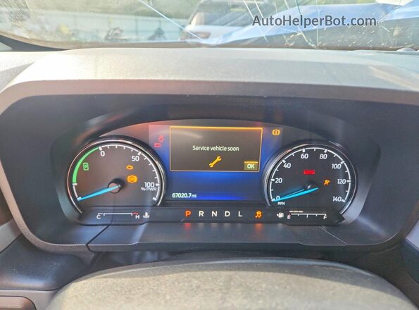 3FTTW8M30RRB29125 2024 FORD MAVERICK Blue ხელსაწყოთა პანელის ხედი
