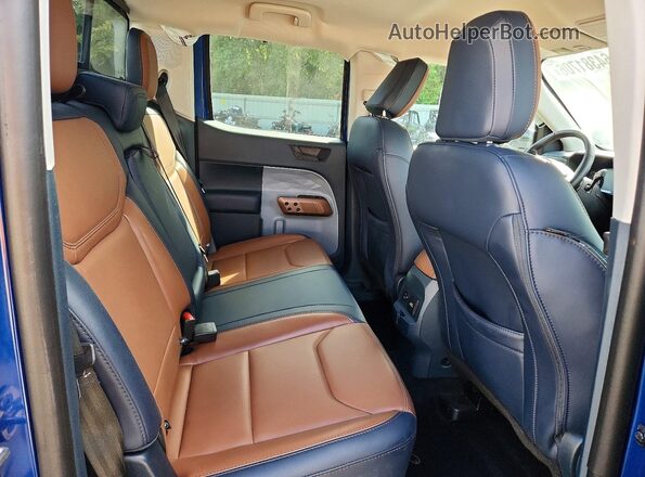 3FTTW8M30RRB29125 2024 FORD MAVERICK Blue უკანა სავარძლების ხედი