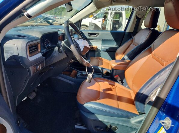 3FTTW8M30RRB29125 2024 FORD MAVERICK Blue წინა სალონის ხედი