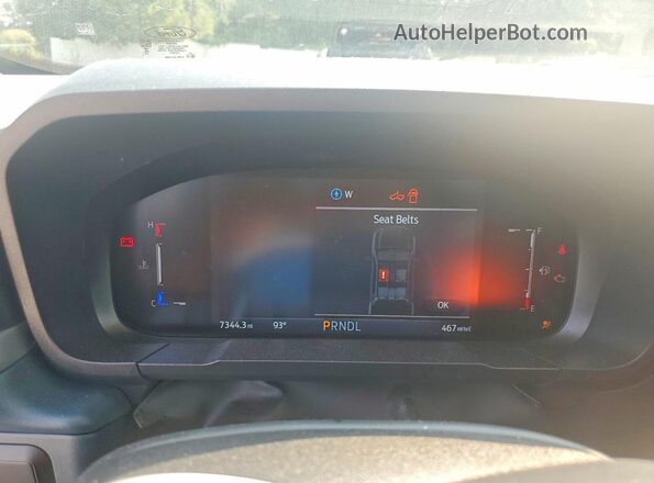 3FTTW8S35TRA30939 2026 FORD MAVERICK Charcoal Вид щитка приладів