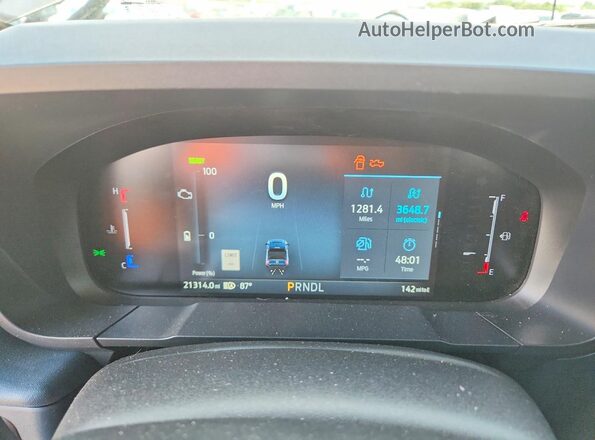 3FTTW8S3XSRB27486 2025 FORD MAVERICK Silver Instrument cluster view