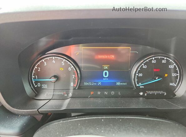 3FTTW8S94RRB82823 2024 FORD MAVERICK Red Vista del cuadro de instrumentos