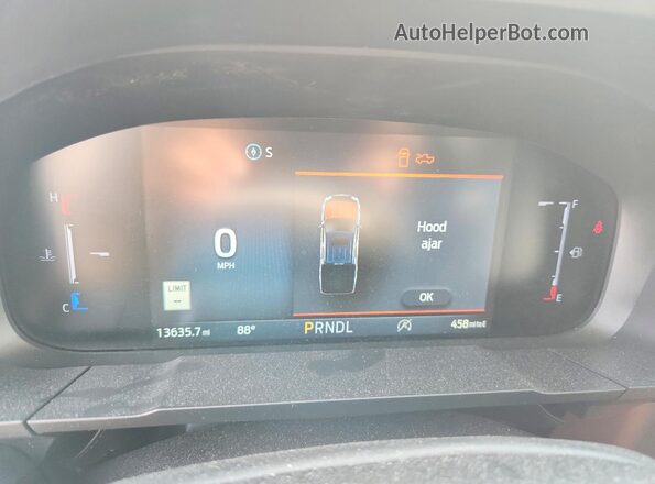 3FTTW8SA4SRB23982 2025 FORD MAVERICK Blue Սարքավորումների վահանակի տեսք