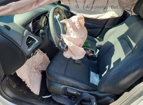 3G1BC6SM7KS614812 2019 CHEVROLET CRUZE Серебряный Вид салона спереди