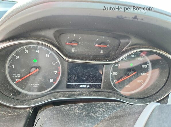 3G1BC6SM7KS614812 2019 CHEVROLET CRUZE Серебряный Вид щитка приборов