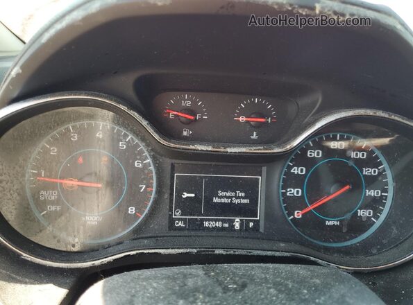 3G1BE6SM0HS576567 2017 CHEVROLET CRUZE Red Instrument cluster view