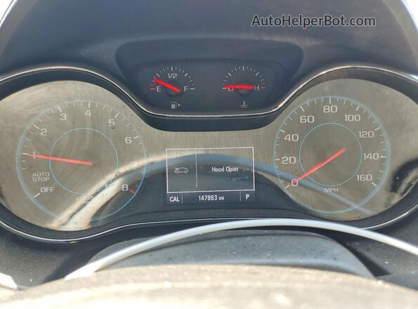 3G1BE6SM0HS600110 2017 CHEVROLET CRUZE Burgundy ხელსაწყოთა პანელის ხედი
