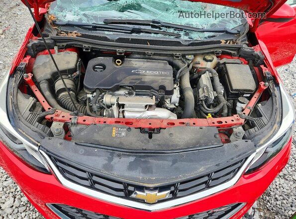 3G1BE6SM0JS527312 2018 CHEVROLET CRUZE Red Սալոնի հետևի տեսք