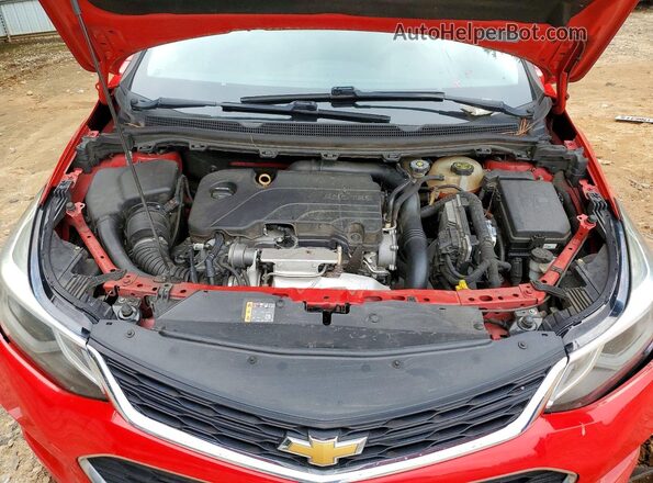3G1BE6SM0JS611520 2018 CHEVROLET CRUZE Red Вид задньої частини салону