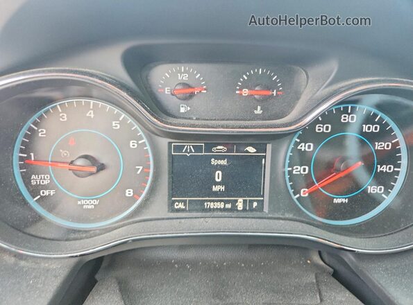 3G1BE6SM2HS567840 2017 CHEVROLET CRUZE Угольный Вид щитка приборов