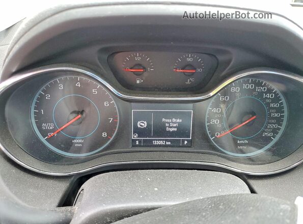 3G1BE6SM2HS588901 2017 CHEVROLET CRUZE Blue Вид щитка приладів