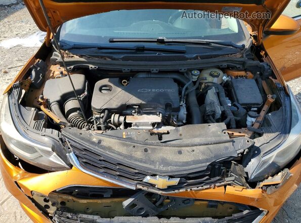3G1BE6SM3HS570259 2017 CHEVROLET CRUZE Оранжевый Вид задней части салона
