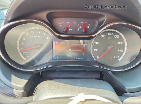 3G1BE6SM3HS592018 2017 CHEVROLET CRUZE Black Սարքավորումների վահանակի տեսք