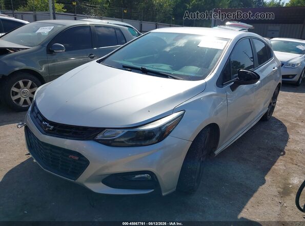 3G1BE6SM3JS577976 2018 CHEVROLET CRUZE Серебряный Передняя левая четверть