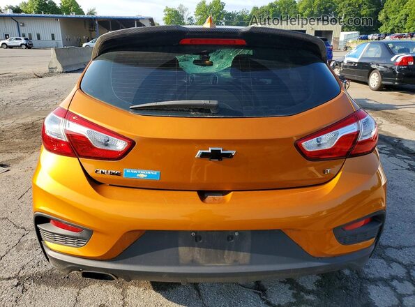 3G1BE6SM4HS536296 2017 CHEVROLET CRUZE Orange Вид ззаду