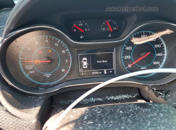 3G1BE6SM4HS536296 2017 CHEVROLET CRUZE Orange Вид щитка приладів