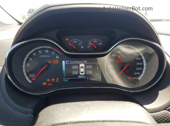 3G1BE6SM4HS582453 2017 CHEVROLET CRUZE Orange Вид щитка приладів