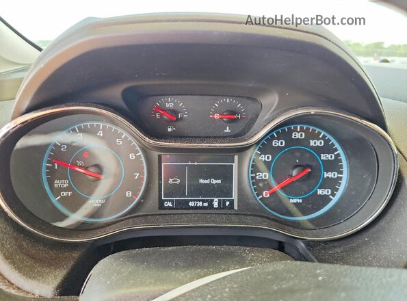 3G1BE6SM4JS595855 2018 CHEVROLET CRUZE Charcoal Вид щитка приладів