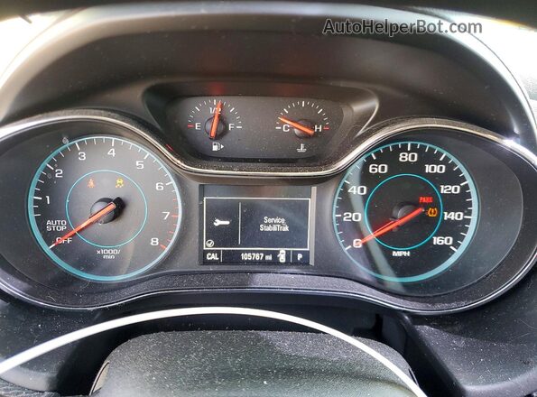 3G1BE6SM5HS576564 2017 CHEVROLET CRUZE Белый Вид щитка приборов