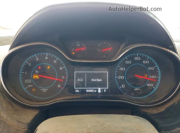 3G1BE6SM5HS595907 2017 CHEVROLET CRUZE Silver Widok zestawu wskaźników