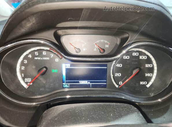 3G1BE6SM5JS594312 2018 CHEVROLET CRUZE Burgundy Widok zestawu wskaźników