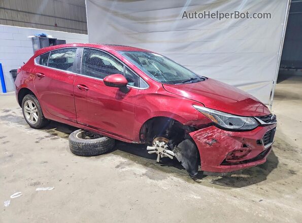 3G1BE6SM5JS594312 2018 CHEVROLET CRUZE Burgundy Przód prawy