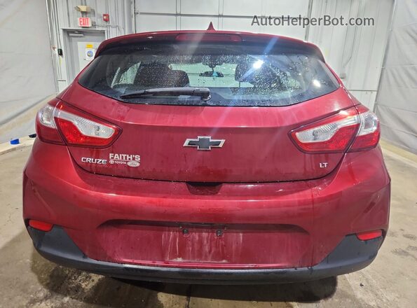 3G1BE6SM5JS594312 2018 CHEVROLET CRUZE Burgundy Widok z tyłu