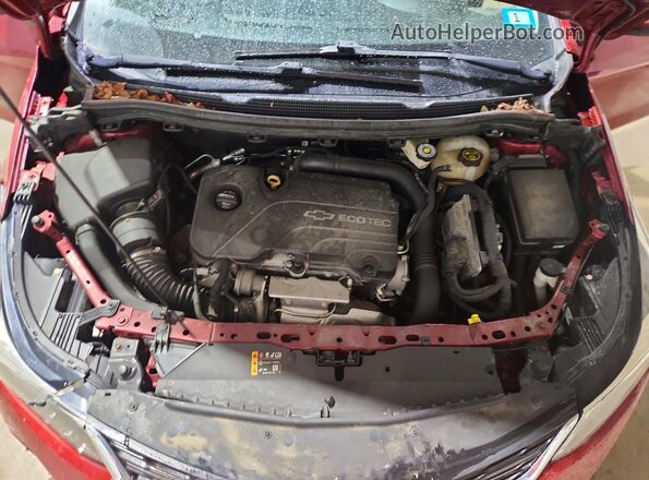 3G1BE6SM5JS594312 2018 CHEVROLET CRUZE Burgundy Widok wnętrza z tyłu