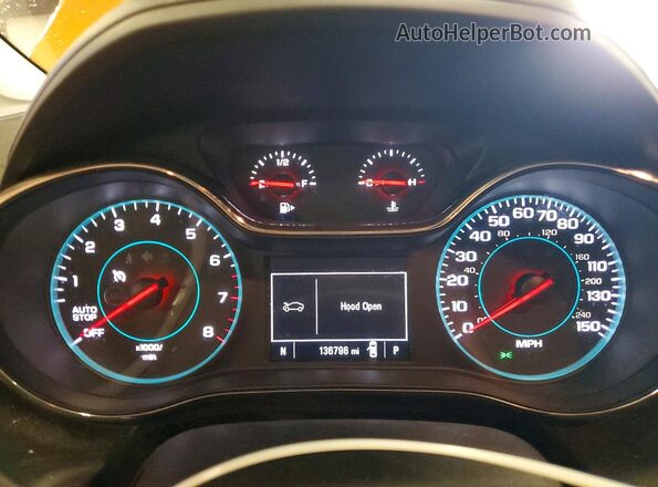3G1BE6SM6HS582132 2017 CHEVROLET CRUZE Orange Instrument cluster view