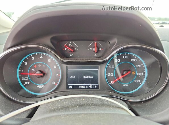3G1BE6SM6JS619170 2018 CHEVROLET CRUZE Silver Instrument cluster view