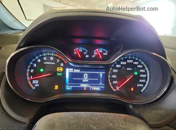 3G1BE6SM7HS575433 2017 CHEVROLET CRUZE Red Instrument cluster view