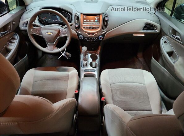 3G1BE6SM7JS653568 2018 CHEVROLET CRUZE Black წინა პანელის ხედი