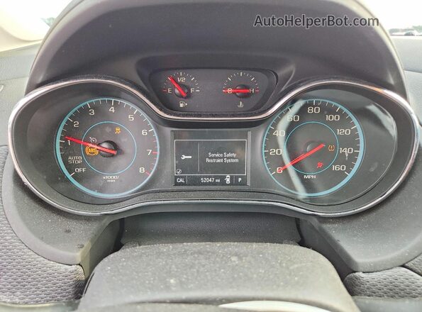 3G1BE6SM9JS654303 2018 CHEVROLET CRUZE Gray Սարքավորումների վահանակի տեսք