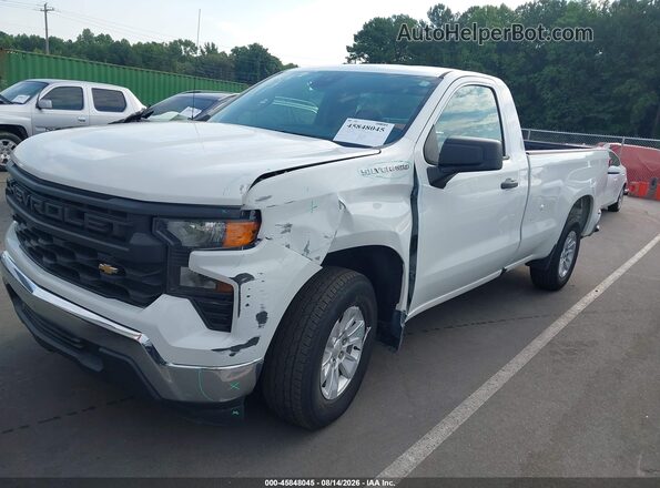 3GCNAAED4NG687510 2022 CHEVROLET SILVERADO White Vista tres cuartos delantera izquierda