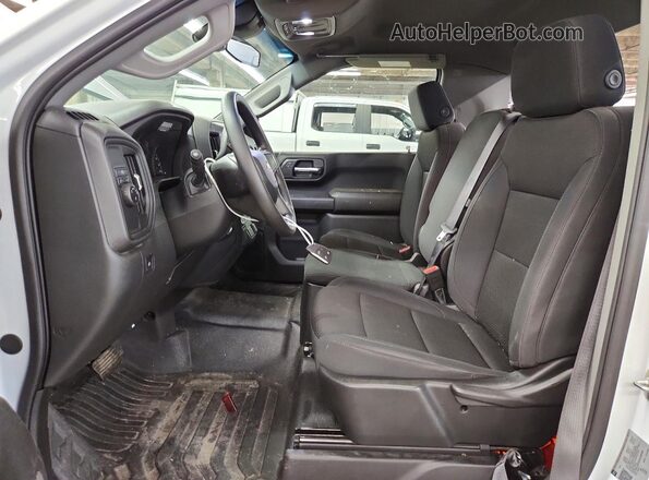 3GCNAAED4SG368586 2025 CHEVROLET SILVERADO White წინა სალონის ხედი