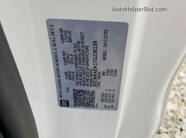 3GCNAAEK1TG236109 2026 CHEVROLET SILVERADO White Engine compartment view
