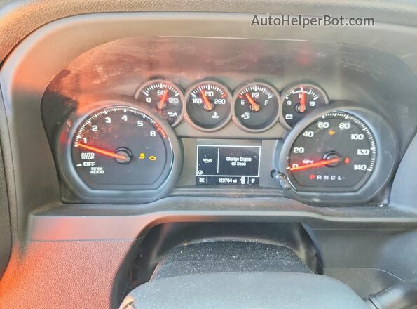 3GCNAAEKXPG360384 2023 CHEVROLET SILVERADO White Vista del cuadro de instrumentos
