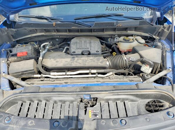 3GCNDAEK3NG501476 2022 CHEVROLET SILVERADO Синий Вид задней части салона