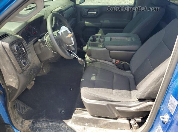 3GCNDAEK3NG501476 2022 CHEVROLET SILVERADO Синий Вид салона спереди