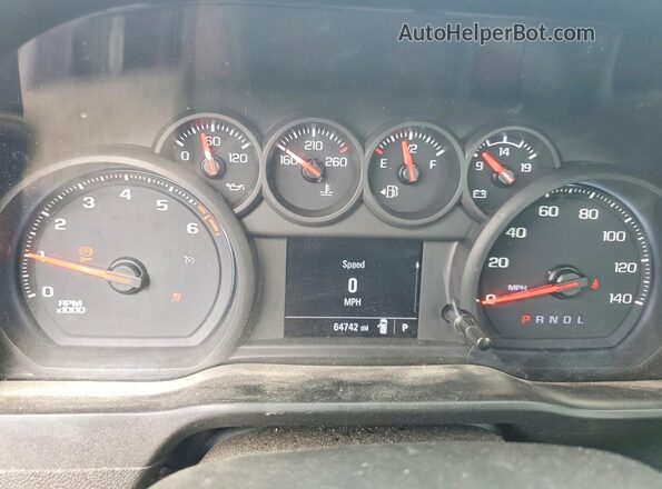 3GCNWAEF2MG472175 2021 CHEVROLET SILVERADO White ხელსაწყოთა პანელის ხედი
