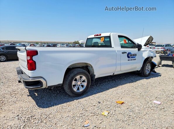 3GCNWAEF4MG240709 2021 CHEVROLET SILVERADO Белый Задняя правая четверть