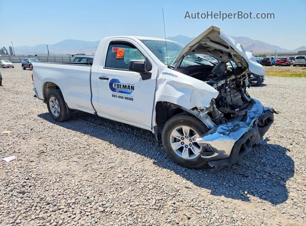 3GCNWAEF4MG240709 2021 CHEVROLET SILVERADO Белый Передняя правая четверть