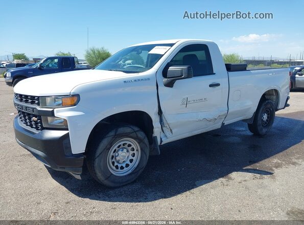 3GCNWAEF7LG206066 2020 CHEVROLET SILVERADO Белый Передняя левая четверть