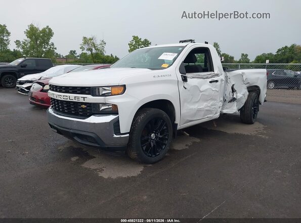 3GCNWAEFXMG457875 2021 CHEVROLET SILVERADO White წინა მარცხენა ხედი სამი მეოთხედიდან
